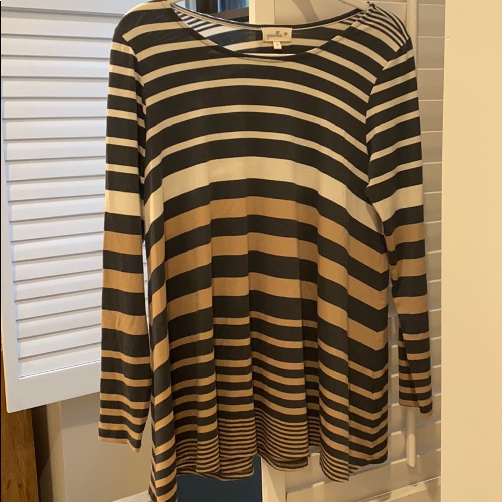 Striped Anthropologie Long Sleeve Tunic